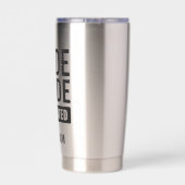 Code Mode Activated Code Developer Geïsoleerde Drinkbeker (Achterkant)