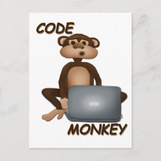 Code Monkey Briefkaart