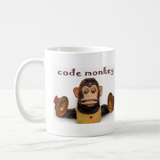 Code monkey Coffee Cup Mok computerprogramma (Links)