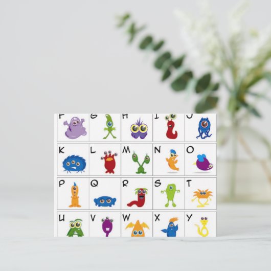 Code - Monsters Briefkaart (Staand voorkant)