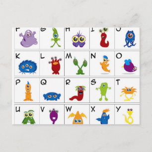 Code - Monsters Briefkaart