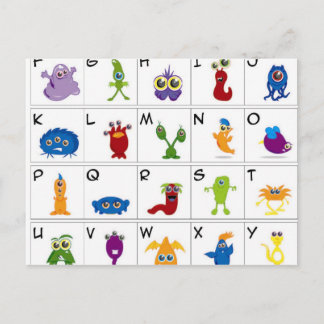 Code - Monsters Briefkaart