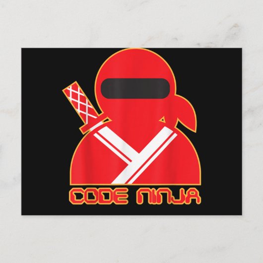 Code Ninja Computer Coding Engineer Funny Lovers Aankondigingskaart (Voorkant)
