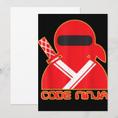 Code Ninja Computer Coding Engineer Funny Lovers Bedankkaart (Voorkant / Achterkant)