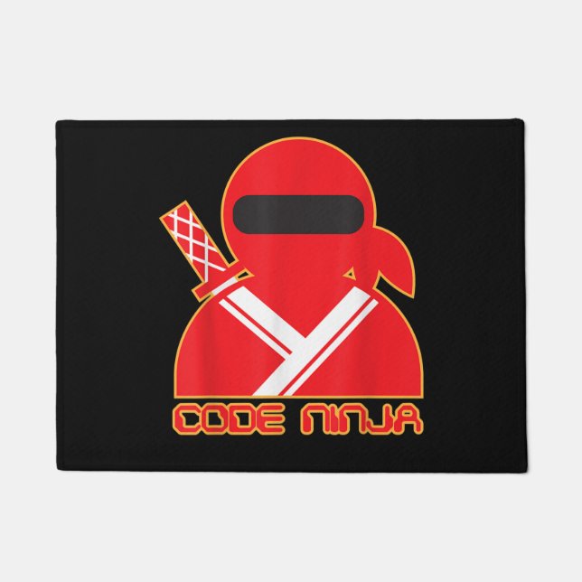 Code Ninja Computer Coding Engineer Funny Lovers Deurmat (Voorkant)