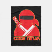 Code Ninja Computer Coding Engineer Funny Lovers Fleece Deken (Voorkant)
