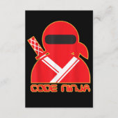 Code Ninja Computer Coding Engineer Funny Lovers Informatiekaartje (Voorkant)