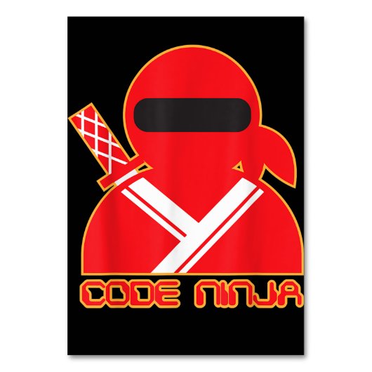 Code Ninja Computer Coding Engineer Funny Lovers Kaart (Voorkant)