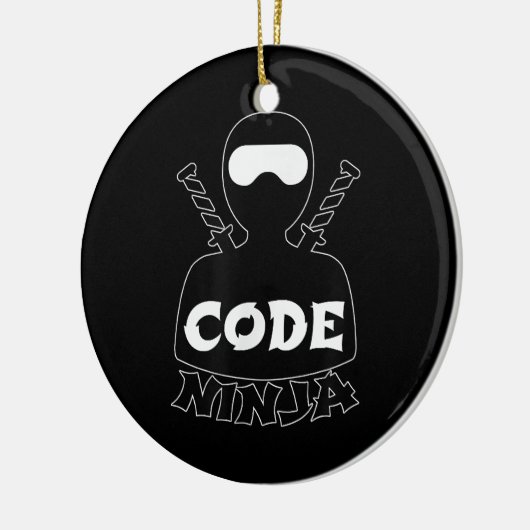 Code Ninja Computer Coding Engineer Funny Lovers Keramisch Ornament (Links)