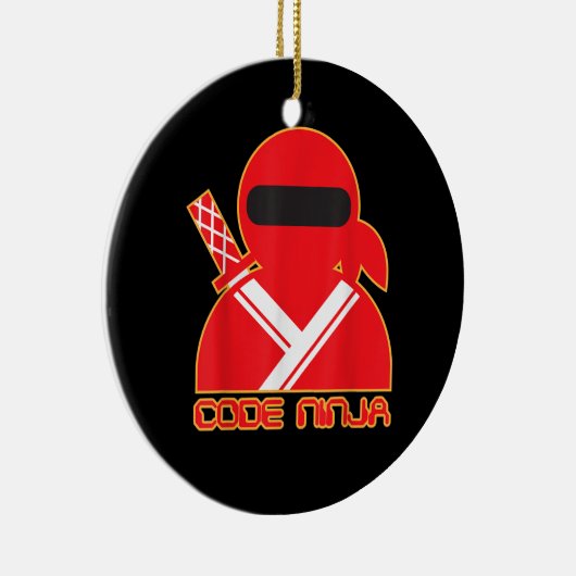 Code Ninja Computer Coding Engineer Funny Lovers Keramisch Ornament (Rechts)