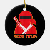 Code Ninja Computer Coding Engineer Funny Lovers Keramisch Ornament (Voorkant)