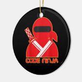 Code Ninja Computer Coding Engineer Funny Lovers Keramisch Ornament (Links)