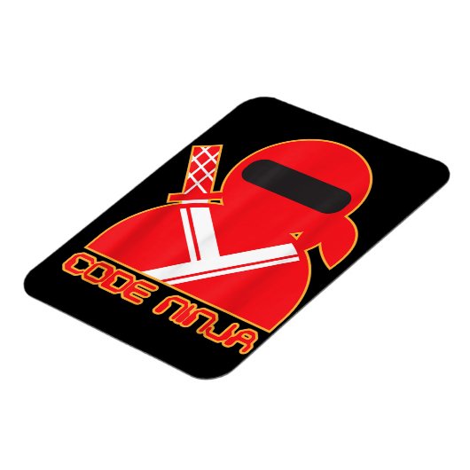 Code Ninja Computer Coding Engineer Funny Lovers Magneet (Linkerzijde)