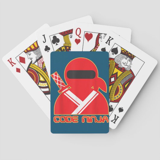 Code Ninja Computer Coding Engineer Funny Lovers Pokerkaarten (Achterkant)