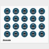 Code Ninja Computer Coding Engineer Funny Lovers Ronde Sticker (Vel)