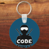 Code Ninja Computer Coding Engineer Funny Lovers Sleutelhanger (Voorkant)