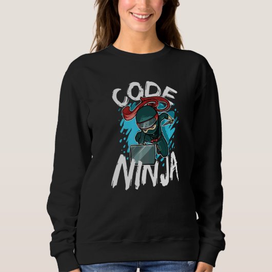 Code Ninja Programmeren Coder Coderen Nerd Softwar Trui (Voorkant)