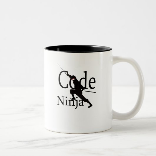 Code Ninja Tweekleurige Koffiemok (Rechts)