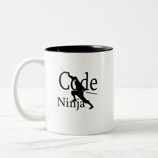 Code Ninja Tweekleurige Koffiemok (Links)