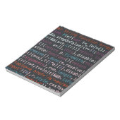 code notitieblok (Linkerzijde)