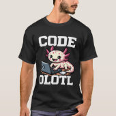 Code Olotl Funny Axolotl Programmer 1 T-shirt (Voorkant)