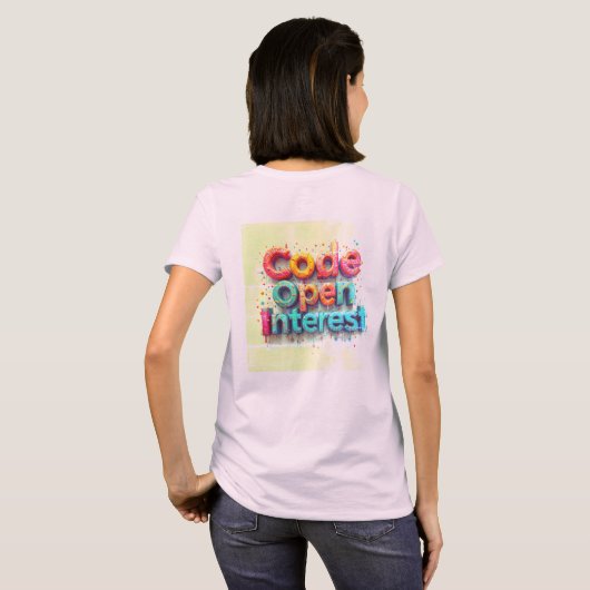 Code Open Interest T-shirt (Achterkant volledig)