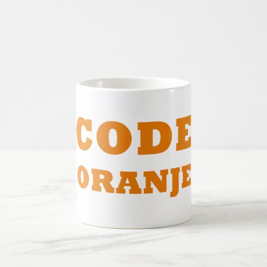 Code Oranje Dutch Pride Mok: Snip in stijl Koffiemok (Center)