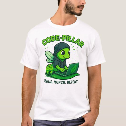 Code Pilaar Schattig Coderings Levensstijl T-shirt (Voorkant)
