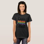 Code Pride Waarschuwing Biseksueel Lesbisch Liefde T-shirt (Voorkant volledig)