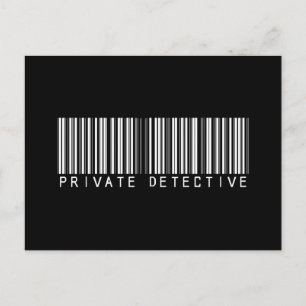 Code privédetective Bar Briefkaart