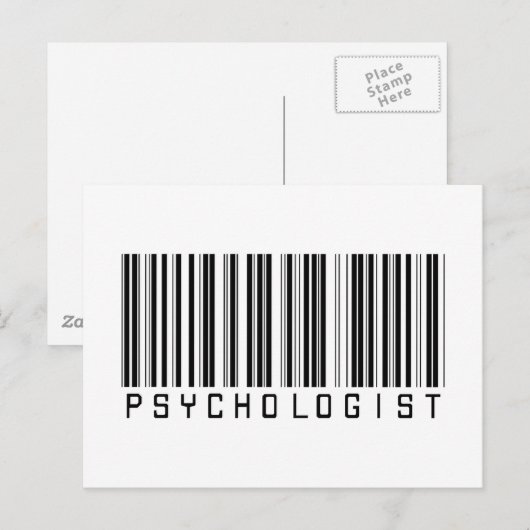 Code psycholoog balk briefkaart (Voorkant / Achterkant)