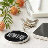 Code psycholoog balk sleutelhanger (Zijkant)