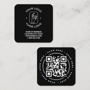 Code QR Personalisé Vierkante Visitekaartje
