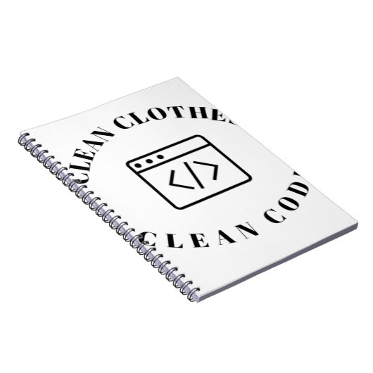 Code reinigen kleding notitieboek (Rechterzijde)