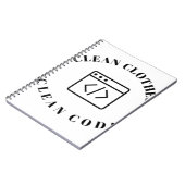 Code reinigen kleding notitieboek (Linkerzijde)