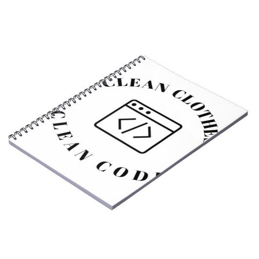 Code reinigen kleding notitieboek (Linkerzijde)