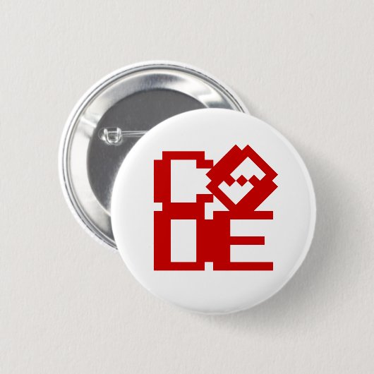 CODE RONDE BUTTON 5,7 CM (Voorkant /achterkant)