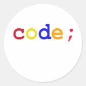 CODE RONDE STICKER (Voorkant)