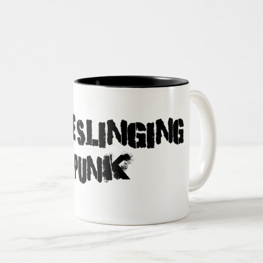 Code Slling Punk Tweekleurige Koffiemok (Voorkant rechts)