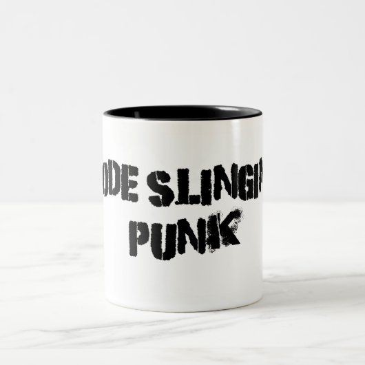 Code Slling Punk Tweekleurige Koffiemok (Center)