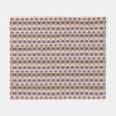 CODE symbolen blauw kleine lettertjes Fleece Deken (Voorkant (Horizontaal))