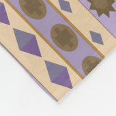 CODE symbolen blauw kleine lettertjes Fleece Deken (Hoek)