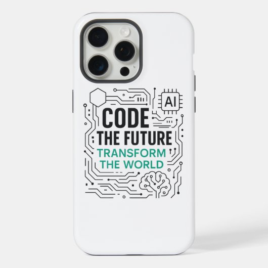 Code Toekomst Transformeer Wereld Case iPhone Hoesje (Achterkant)