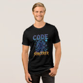Code Tovenaar Hoodie Tri-Blend Shirt (Voorkant volledig)