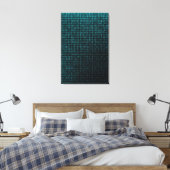 Code van Bestaan Canvas Afdruk (Insitu (Slaapkamer))