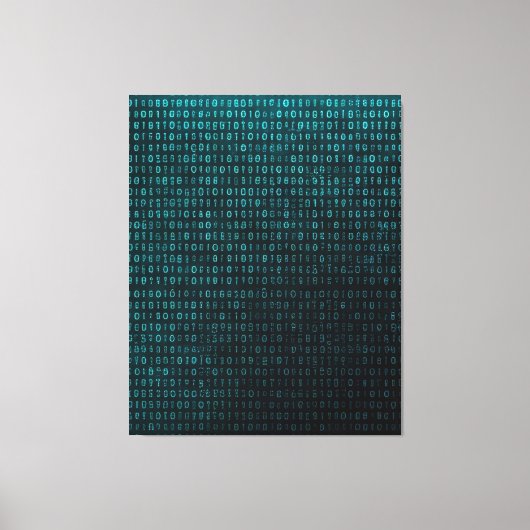 Code van Bestaan Canvas Afdruk (Voorkant)