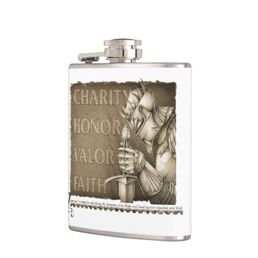 Code van de Chivalerie Heupfles (Links)