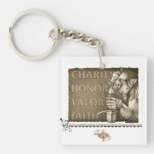 Code van de Chivalerie Sleutelhanger