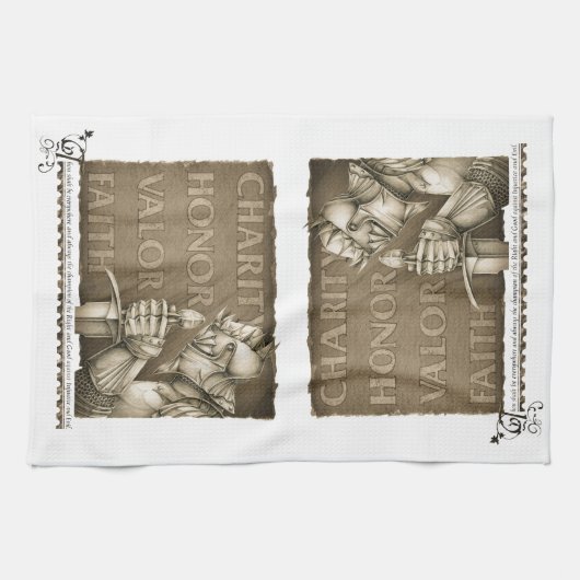 Code van de Chivalerie Theedoek (Horizontaal)