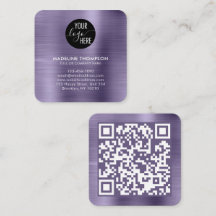 Code van de Logo QR van het bedrijf van de Lavende